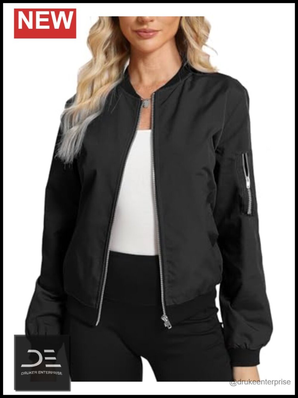 Argstar Lightweight Windproof Bomber Jacket with Pockets